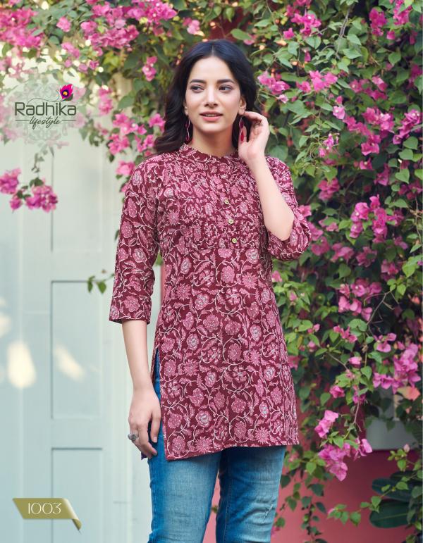 Radhika Summer Shine 1 Cotton Fancy Top Collection